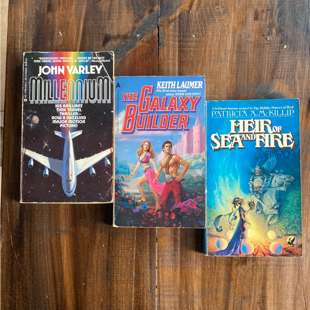 Science Fiction Trio - Lot of 3 Great Sci-Fi Paperbacks! Amazing Retro Books!